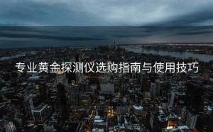 专业黄金探测仪选购指南与使用技巧