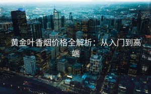 黄金叶香烟价格全解析：从入门到高端