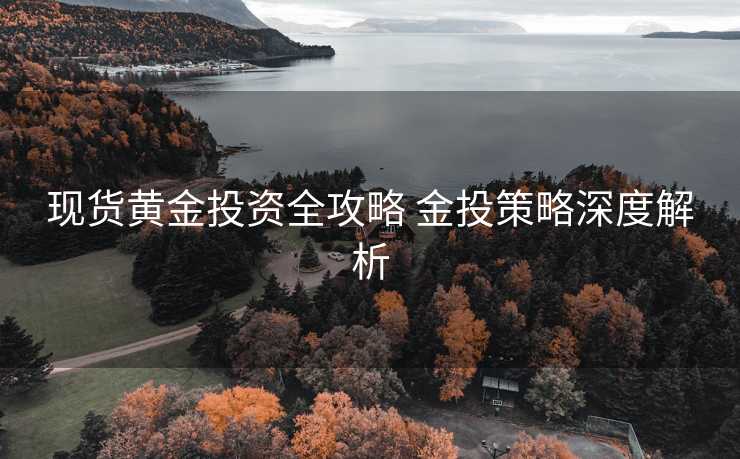 现货黄金投资全攻略 金投策略深度解析