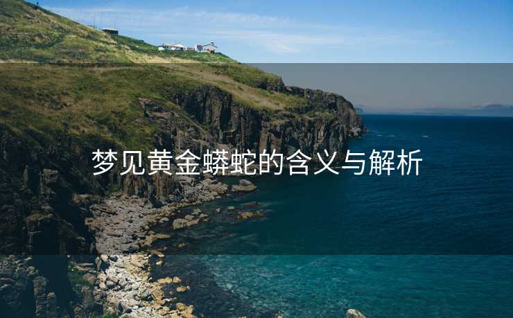 梦见黄金蟒蛇的含义与解析
