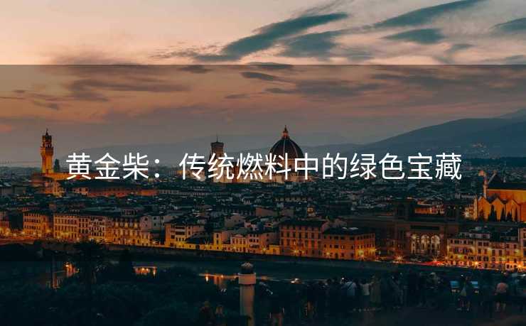 黄金柴：传统燃料中的绿色宝藏