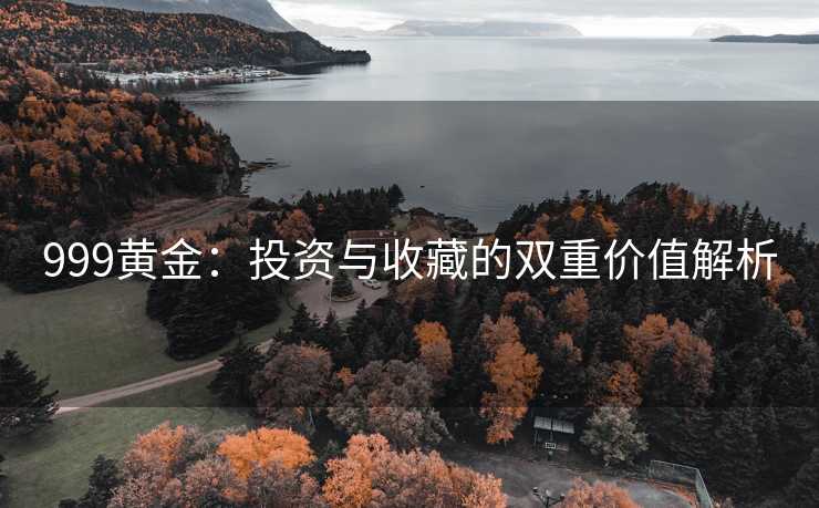 999黄金：投资与收藏的双重价值解析