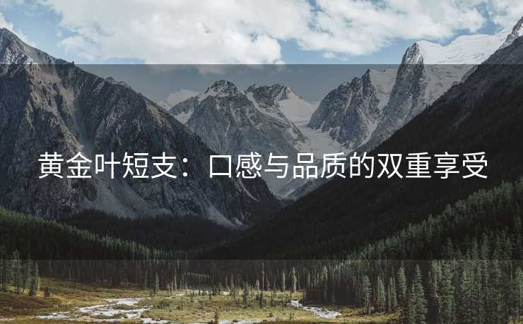 黄金叶短支：口感与品质的双重享受