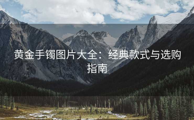 黄金手镯图片大全：经典款式与选购指南