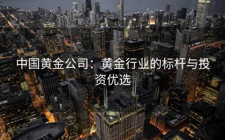 中国黄金公司：黄金行业的标杆与投资优选