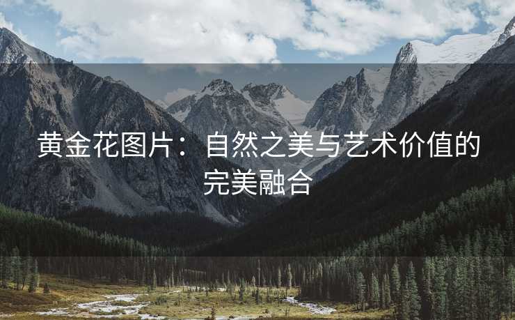黄金花图片：自然之美与艺术价值的完美融合