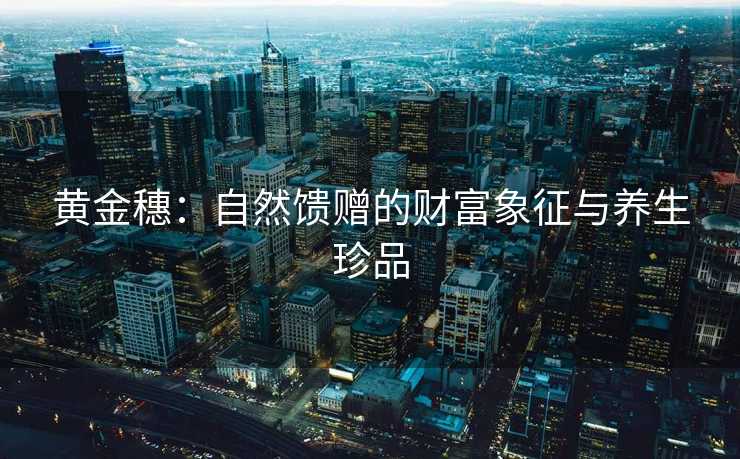 黄金穗：自然馈赠的财富象征与养生珍品
