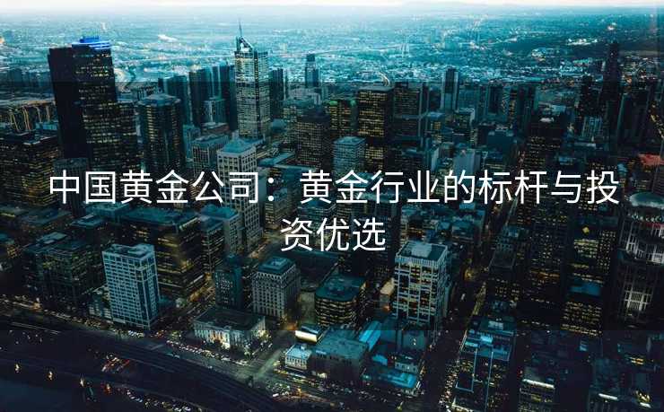 中国黄金公司：黄金行业的标杆与投资优选