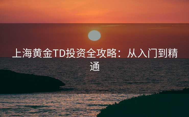 上海黄金TD投资全攻略:从入门到精通 上海黄金TD投资全攻略:从入门到精通