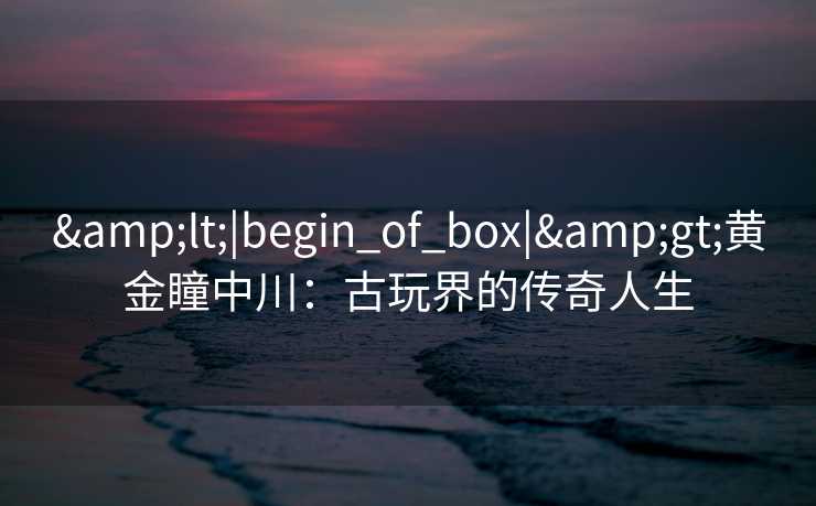 <|begin_of_box|>黄金瞳中川：古玩界的传奇人生