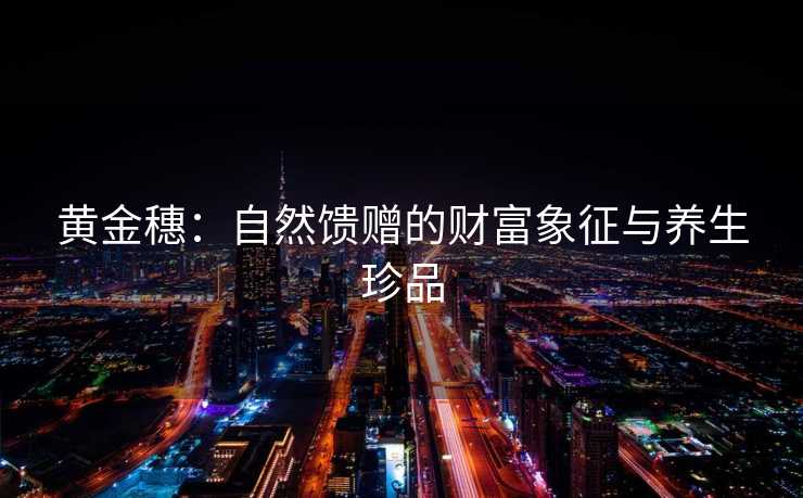 黄金穗：自然馈赠的财富象征与养生珍品