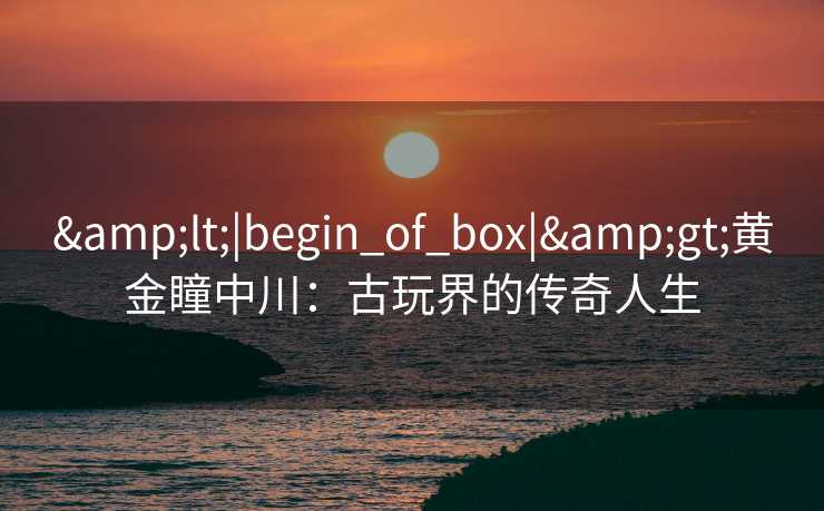 <|begin_of_box|>黄金瞳中川：古玩界的传奇人生