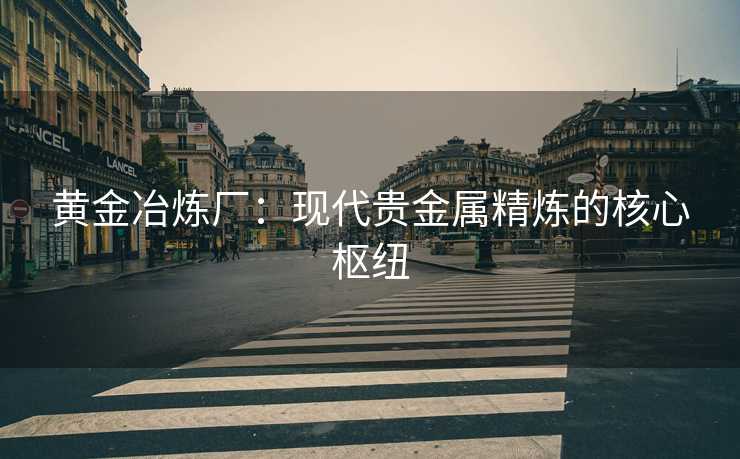 黄金冶炼厂:现代贵金属精炼的核心枢纽 黄金冶炼厂:现代贵金属精炼的核心枢纽