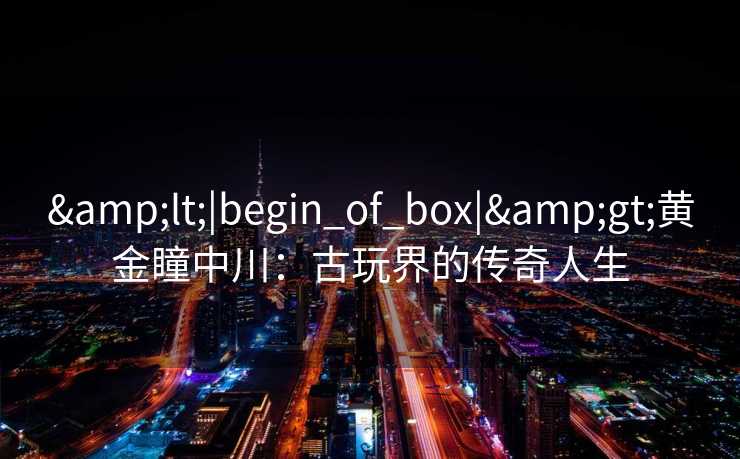 <|begin_of_box|>黄金瞳中川：古玩界的传奇人生