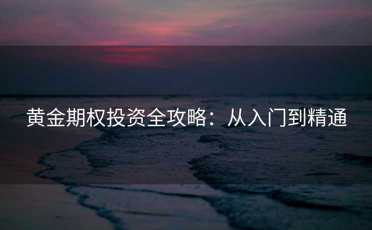 黄金期权投资全攻略：从入门到精通